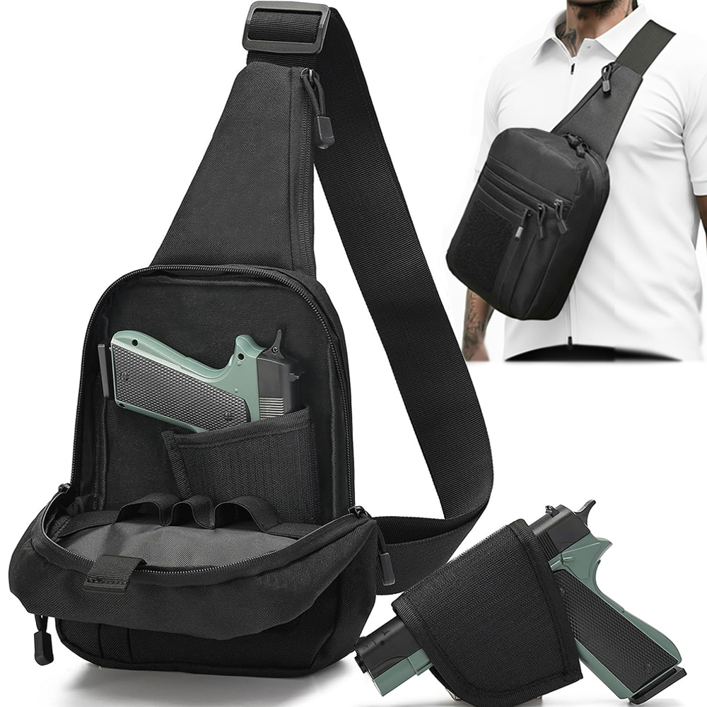 Тактическая сумка для пистолет – обзор и цена Edc Concealed Carry Sling Bag